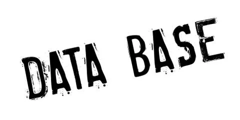 Data Base rubber stamp Stock Illustration