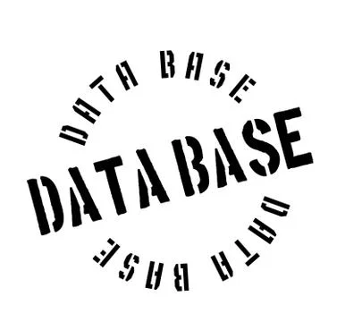 Data Base rubber stamp Stock Illustration
