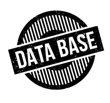 Data Base rubber stamp Illustrazione stock