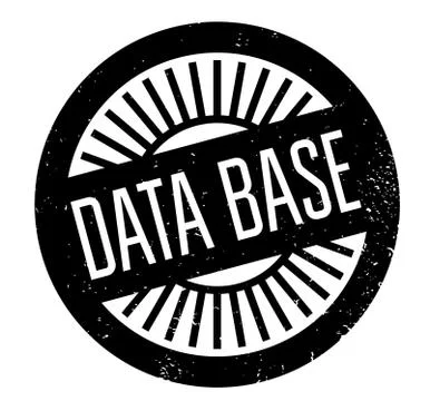 Data Base rubber stamp Illustrazione stock