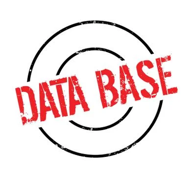 Data Base rubber stamp Illustrazione stock