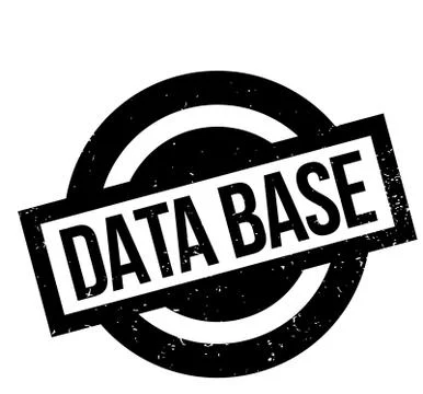 Data Base rubber stamp Illustrazione stock