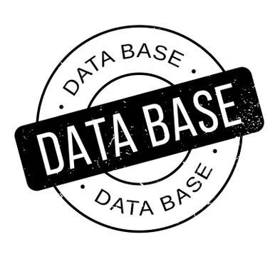 Data Base rubber stamp Illustrazione stock
