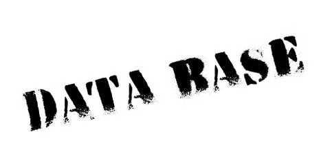 Data Base rubber stamp Illustrazione stock
