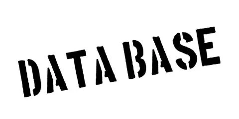 Data Base rubber stamp Illustrazione stock