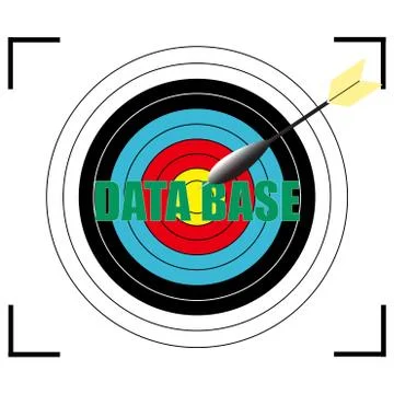 DATA  BASE word Vector, business concept. 스톡 일러스트