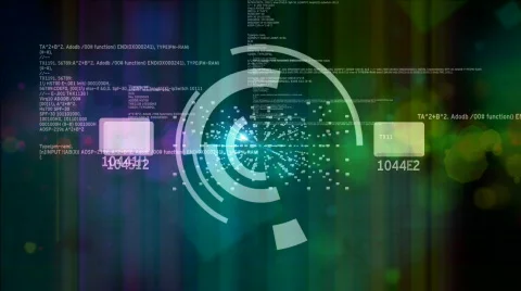 DATA BG FLY THROUGH Stock Footage 703898