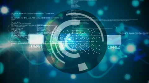 DATA BG FLY THROUGH Stock Footage 703919