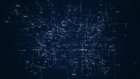 Data binary code network. 4K animation. Stock Footage 178684308