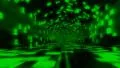 Data Binary Tunnel Green Seamless Loop HD Footage