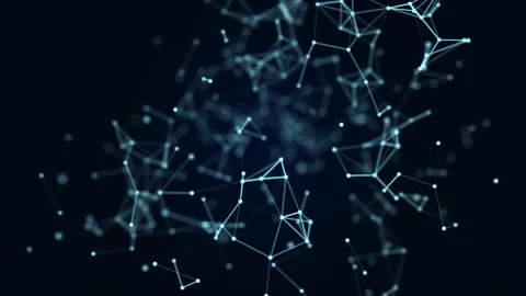 Data binding cells. Digital blockchain concept. Information transmission system. Stock Footage 154768791