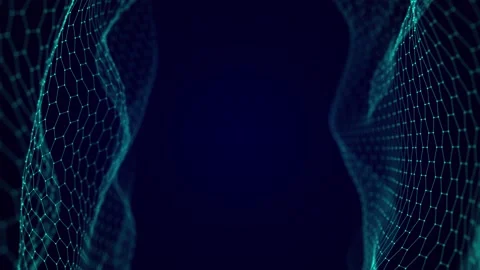 Data binding cells. Digital blockchain concept and information  system. Stock Footage 155231928