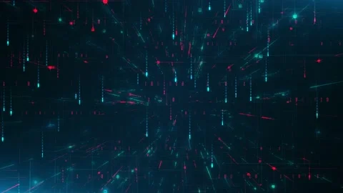 Data Block Blur-1 Stock Footage 169832578