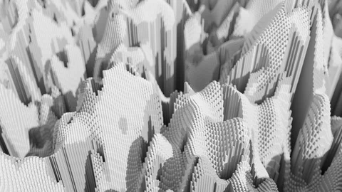 Data Block Visualization Concept. Stock Footage 116632889