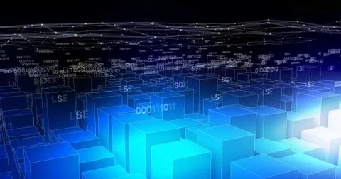 Data Blue イラスト素材