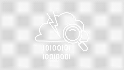 Data breach detection white line animation Stock Footage 333737034