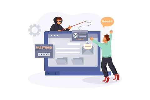 Data Breach Stock Illustration