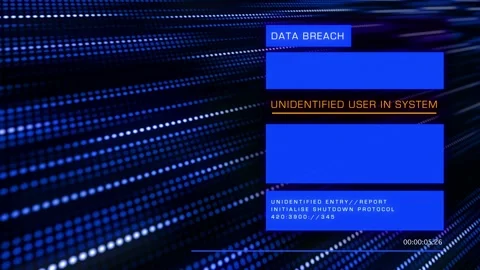 Data Breach Looping Animation Stock Footage 150440967