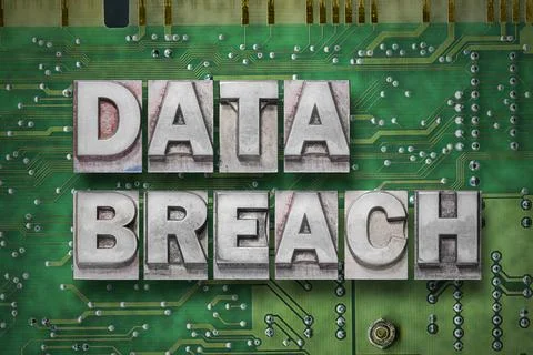 Data breach - pc board Stock Photos