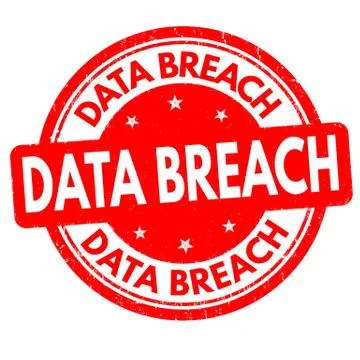 Data breach sign or stamp Stock Illustration