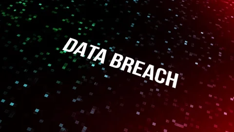 Data Breach Text Animation. Cyber Attack Animation. Stock Footage 263446295