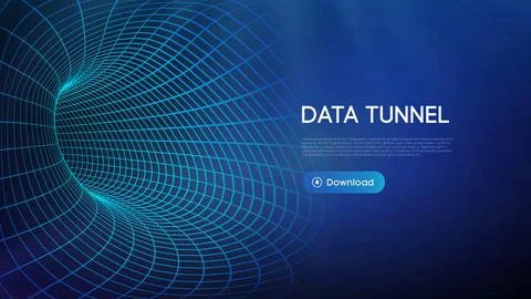 Data bridge vector illustration. Traffic big data and data visualization Stock Illustration