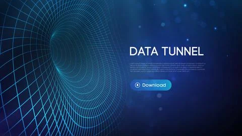 Data bridge vector illustration. Traffic big data and data visualization Illustrazione stock