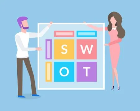 Data Business Analytics Techniques, Letters Vector Stock Illustration