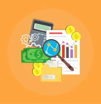 Data business marketing design. Process success information technology report 스톡 일러스트