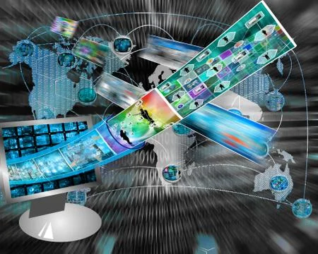 Data cable Illustrazione stock