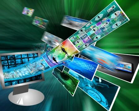 Data cable 库存插图