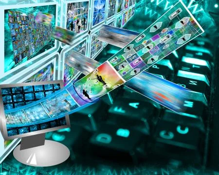 Data cable Stock Illustration