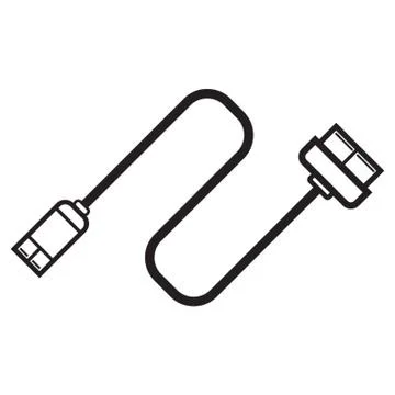Data Cable Stock Illustration