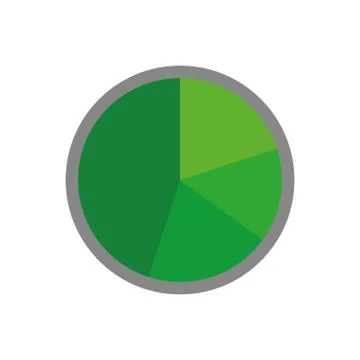 Data cake icon. Infographic design. Vector graphic Stock Illustration
