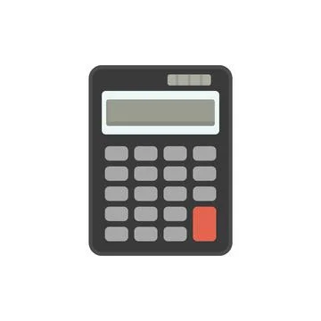 Data calculator icon flat isolated Ilustración de archivo