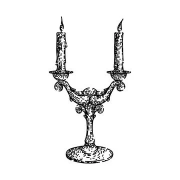 Data candlestick sketch hand drawn vector Stock Illustration