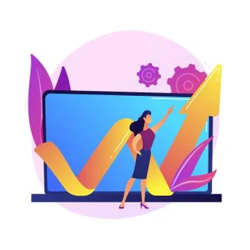 Data center abstract concept vector illustration. 스톡 일러스트