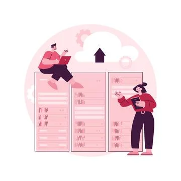 Data center abstract concept vector illustration. イラスト素材