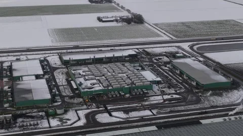 Data Center Backup Power and Cooling Systems Netherlands Stock Footage 327614064