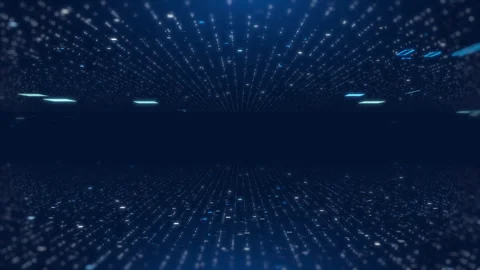 Data center binary code running, big data for business, dark blue digital c.. Stock Footage 242400043