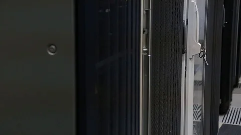Data center blur the focus, view offset Stock Footage 71006866