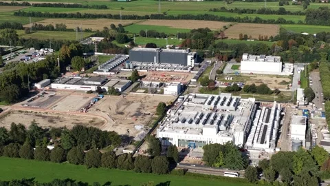 Data center building, data centers, data storage centre, big data and data Stock Footage 318797674