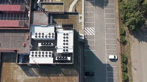 Data Center Campus for Cloud Computing Near Milan Italy Stock Footage 343385724