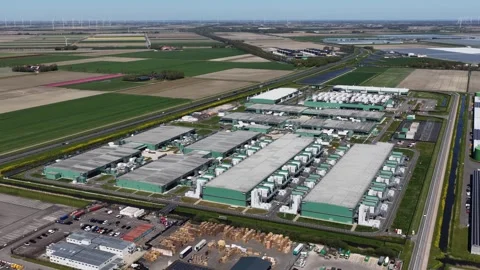 Data center campus supporting global digital infrastructure 스톡 동영상 346947973