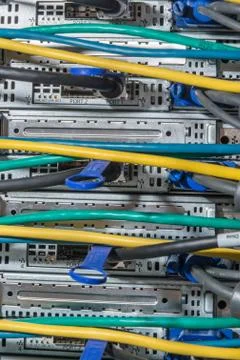 Data center closeup Stock Photos