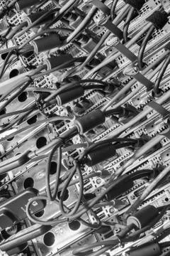 Data center closeup Stock Photos