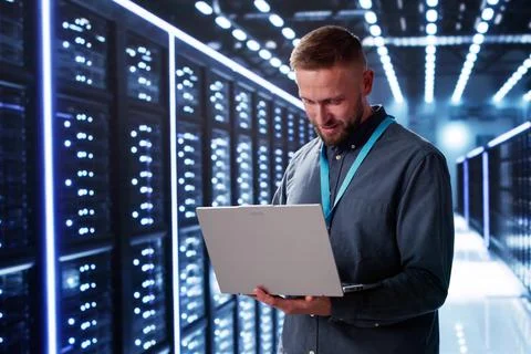 Data Center Cloud Computer Management Stock Photos