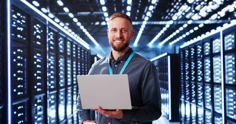 Data Center Cloud Computer Management Stock Photos