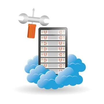 Data center. cloud computing. technology concept 스톡 일러스트