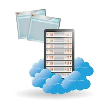 Data center. cloud computing. technology concept 스톡 일러스트